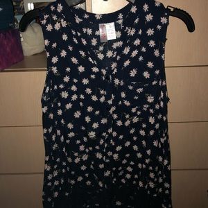 A button down shirt with short sleeves.